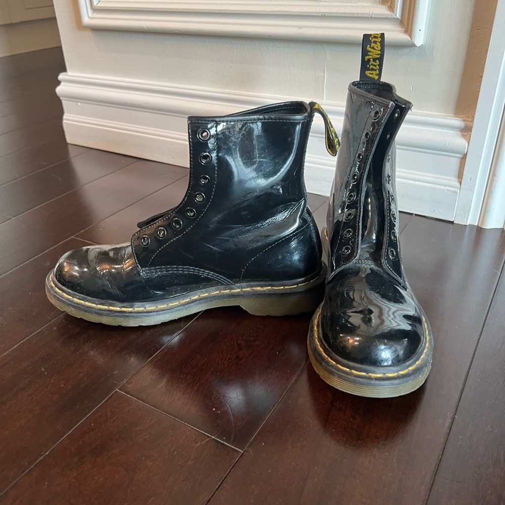 Dr. Martens Zavala Combat Boots - Women’s Black Boots